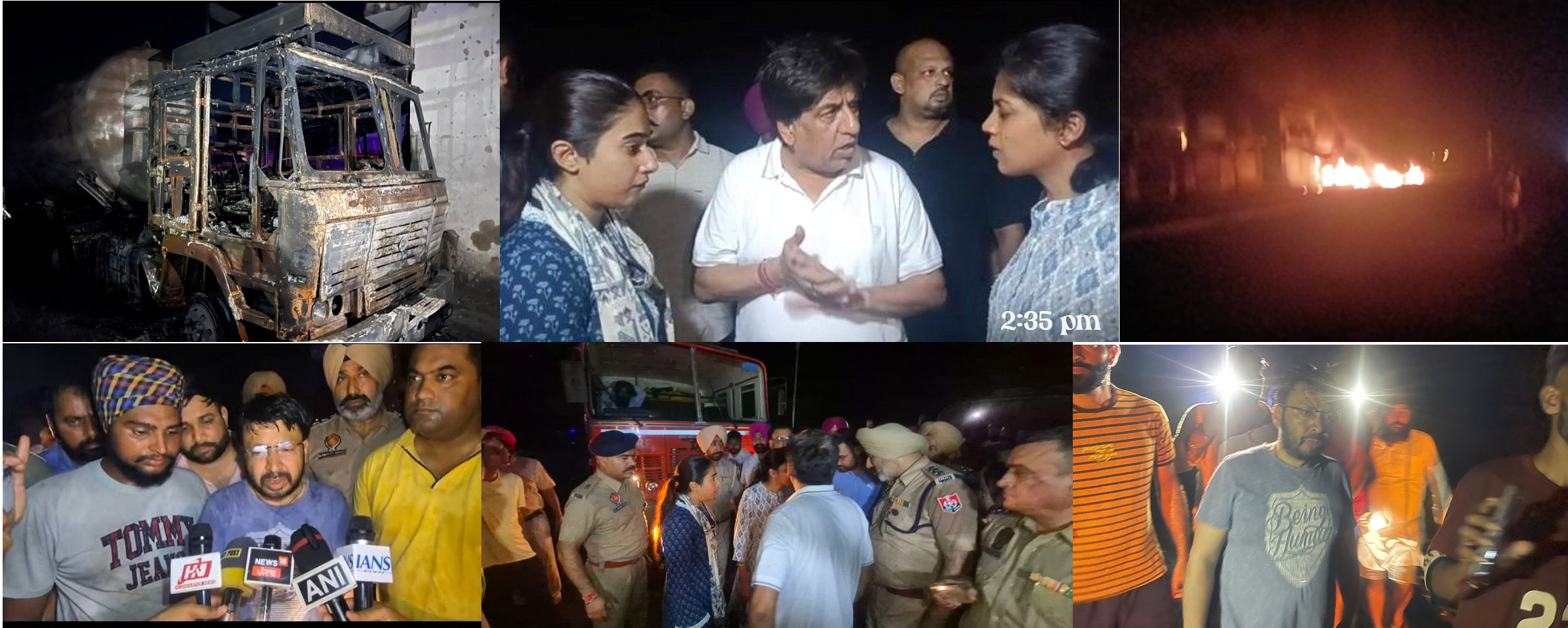 LPG tanker explosion in Mandiala: 2 dead, 21 injured.